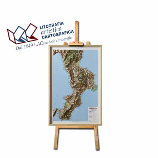 Calabria - Carta in rilievo 62 x 93 cm scala 1:300.000 - immagine 3