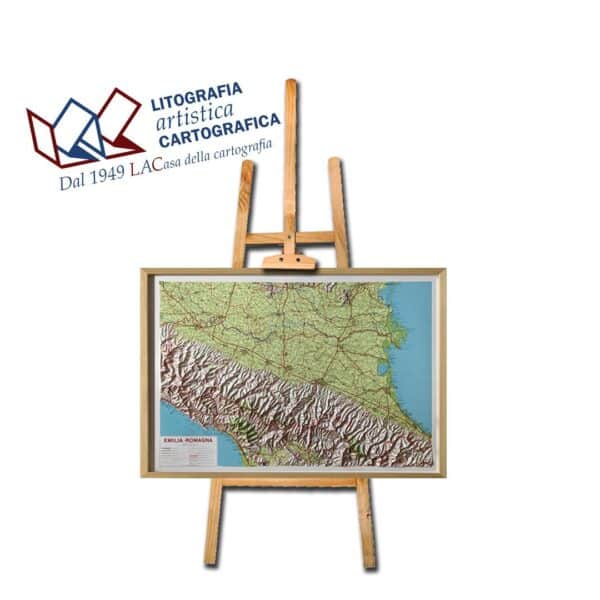 Emilia Romagna - Carta in rilievo 70 x 100 cm scala 1:300.000 - immagine 3