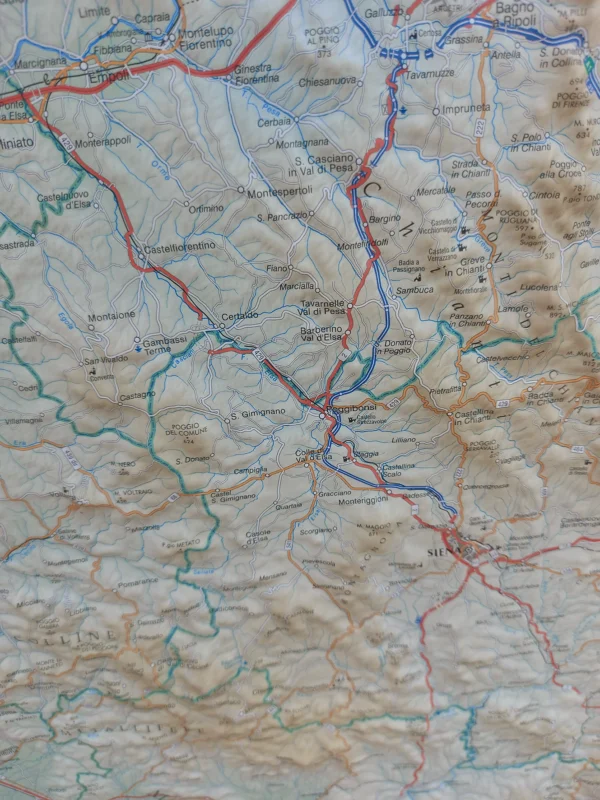 Toscana - Carta in rilievo 69 x 90 cm scala 1:350.000 - immagine 5