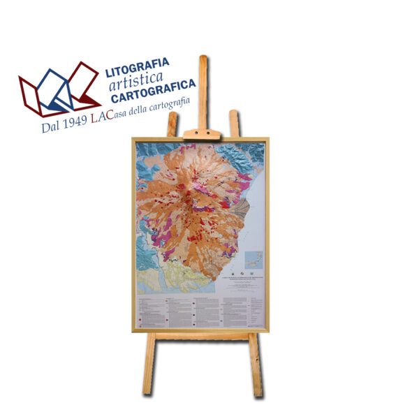 Monte Etna - Carta in rilievo 64 x 91 cm scala 1:75.000 - immagine 3