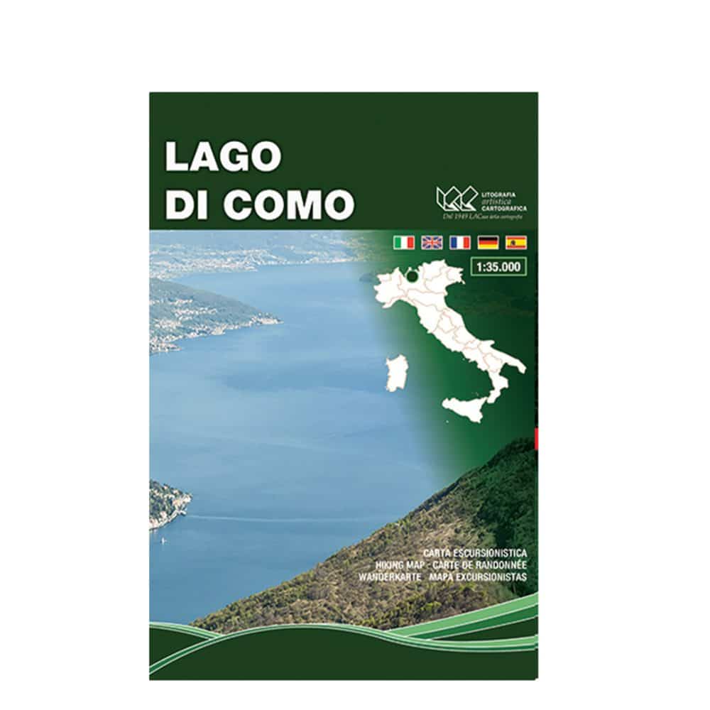 Lago di Como - Carta tematica escursionistica scala 1:35.000