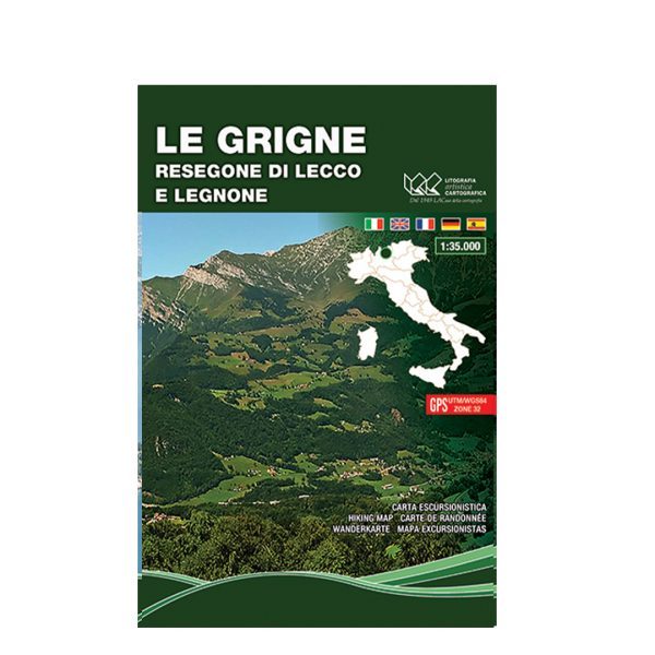 Le Grigne Resegone - Carta tematica escursionistica scala 1:35.000