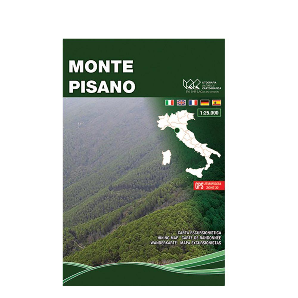 Monte Pisano - Carta tematica escursionistica scala 1:25.000