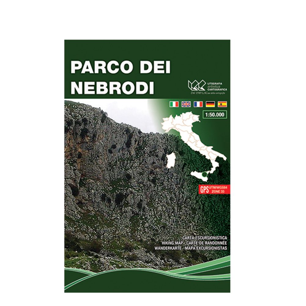 Parco dei monti Nebrodi - Carta tematica escursionistica scala 1:70.000