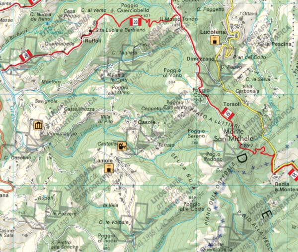 Chianti - Carta tematica escursionistica scala 1:50.000 - immagine 2