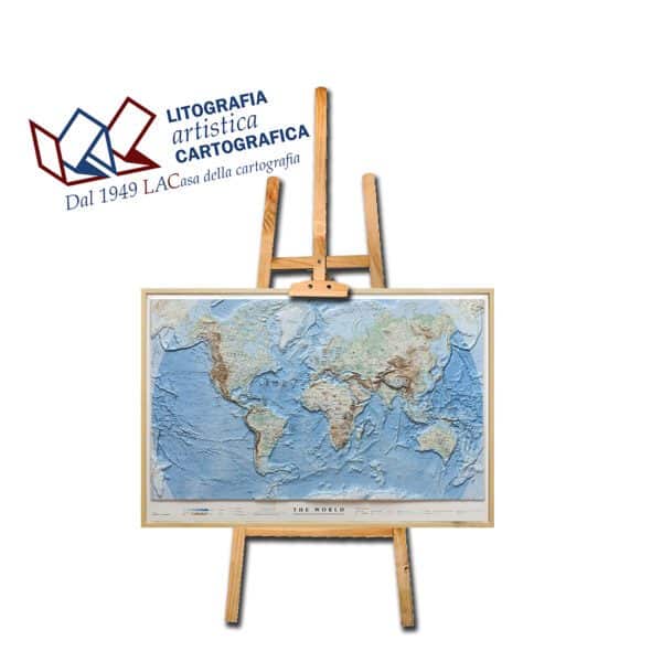 The World - Carta a rilievo del Mondo scala 1:40.000.000 - immagine 3