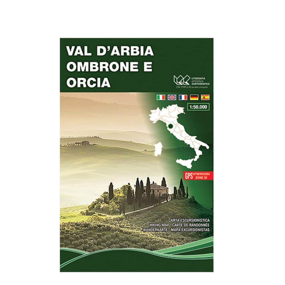 Val d'Arbia Ombrone e Orcia - Carta tematica escursionistica scala 1:50.000