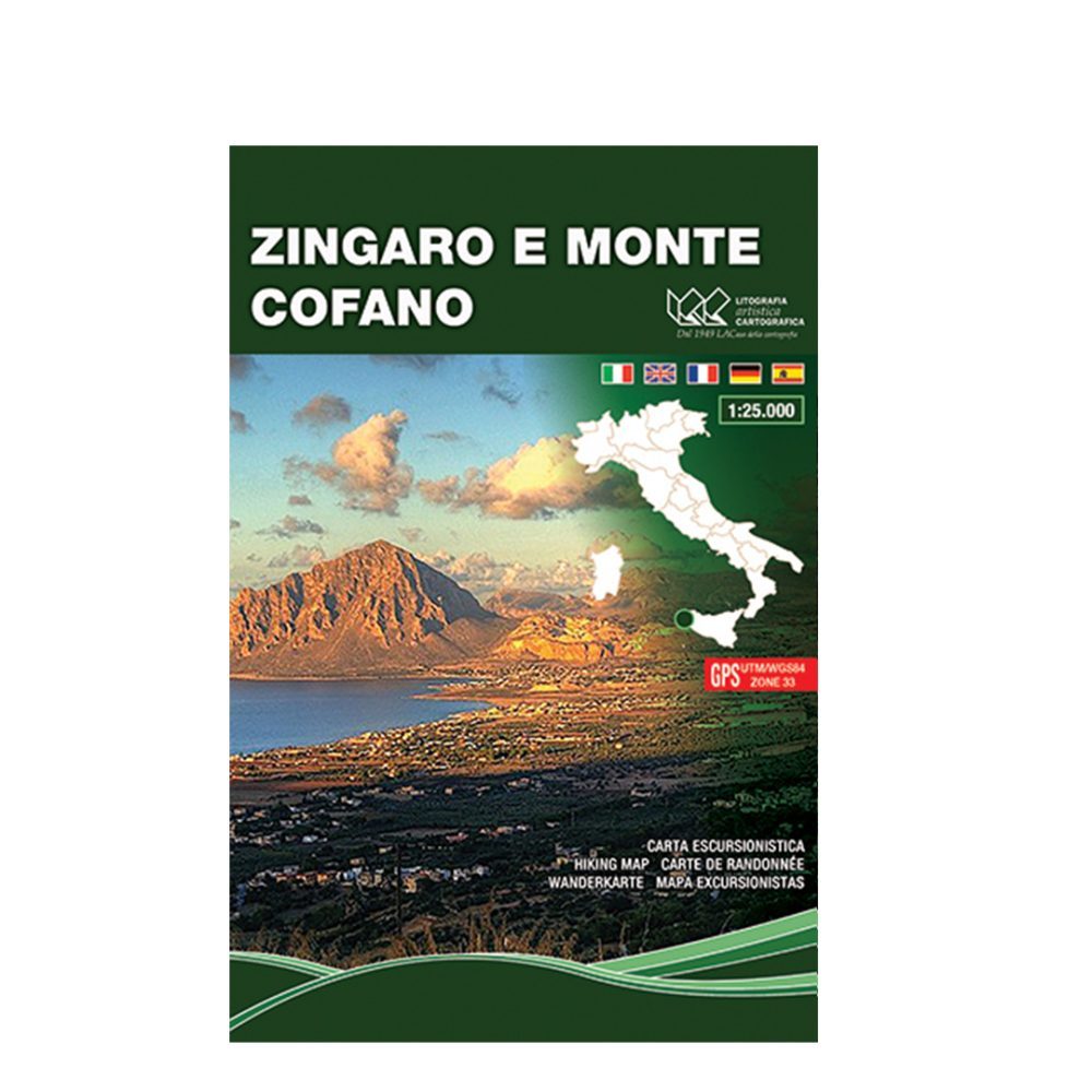 Zingaro e Monte Cofano - Carta tematica escursionistica scala 1:25.000