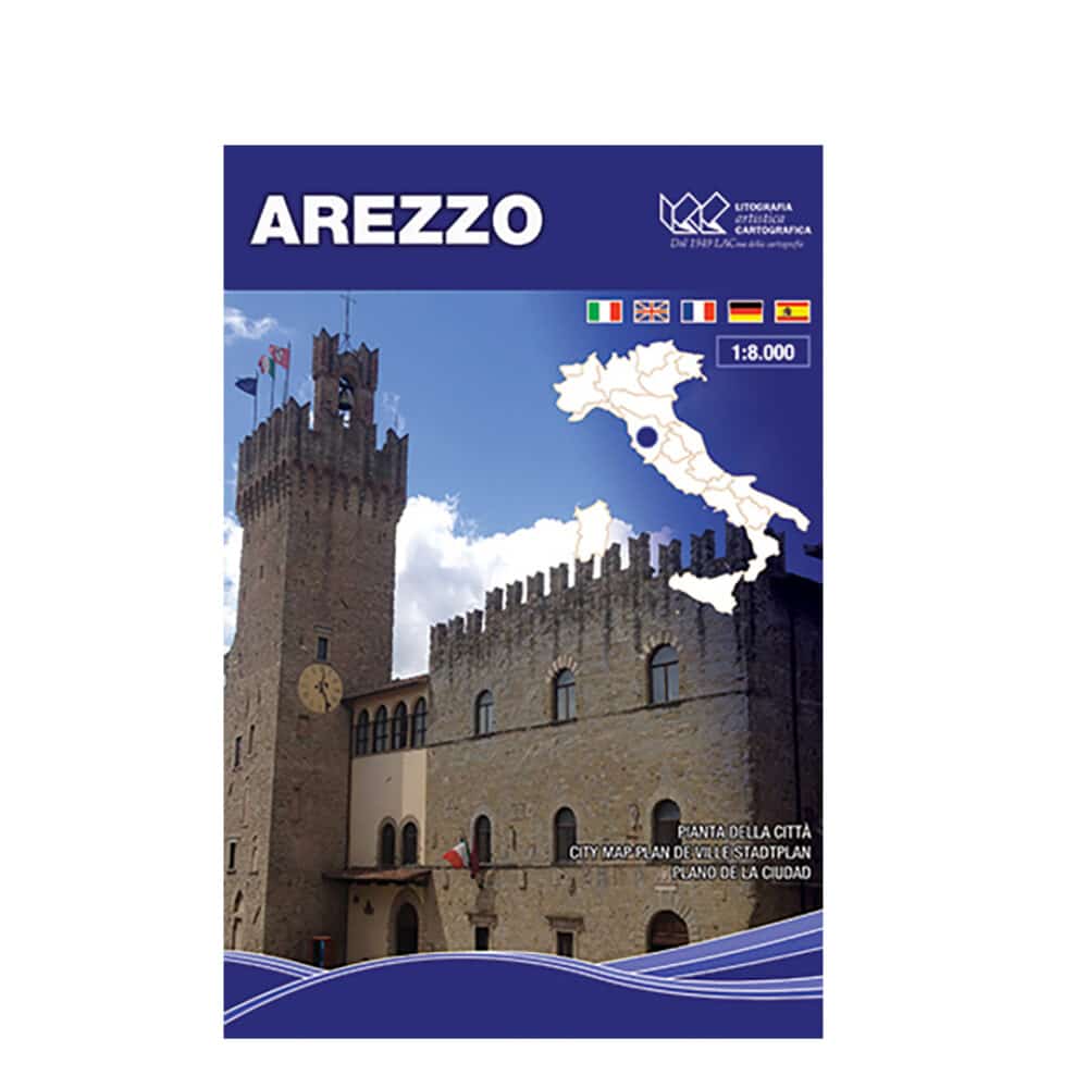 Arezzo - Carta tematica di città scala 1:8.000