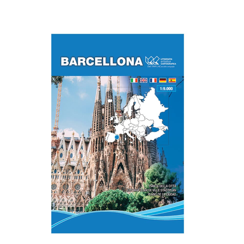 Barcellona - Carta tematica di centro città scala 1:9.000