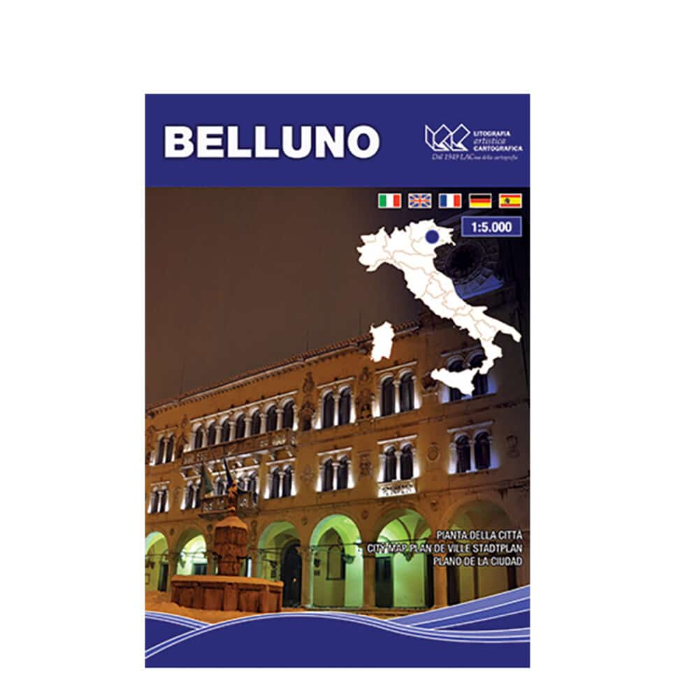 Belluno - Carta tematica di città scala 1:5.000