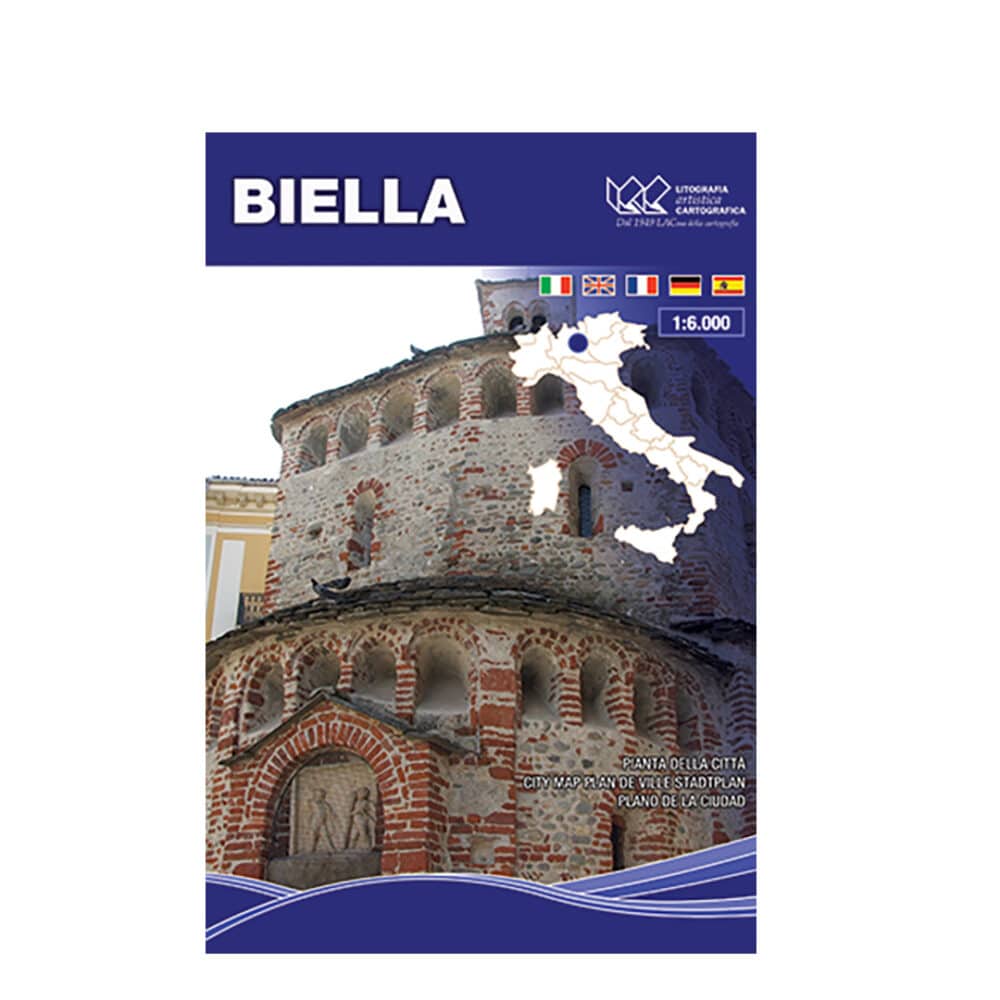 Biella - Carta tematica di città scala 1:6.000