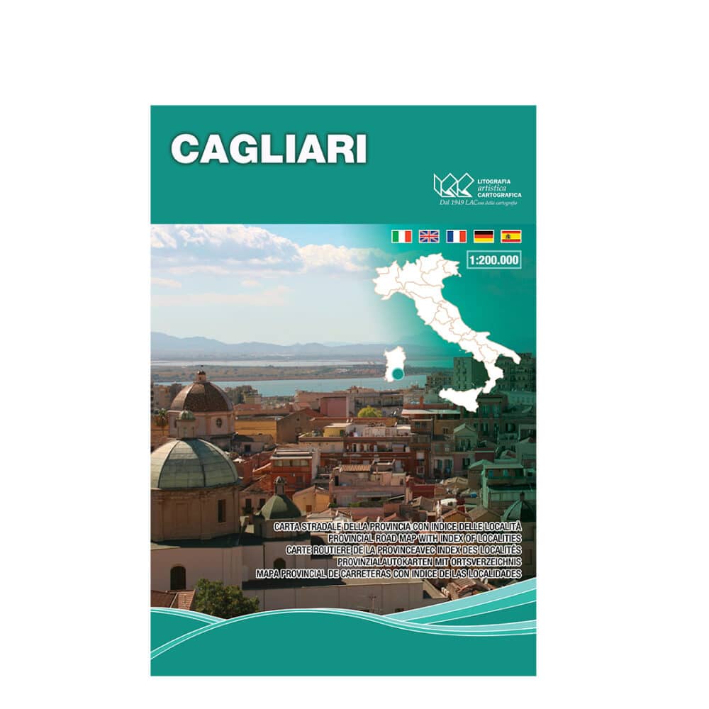 Cagliari - Carte tematiche stradali provinciali scala 1:200.000