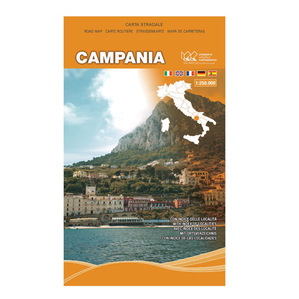Campania - Carta tematica stradale regionale scala 1:250.000