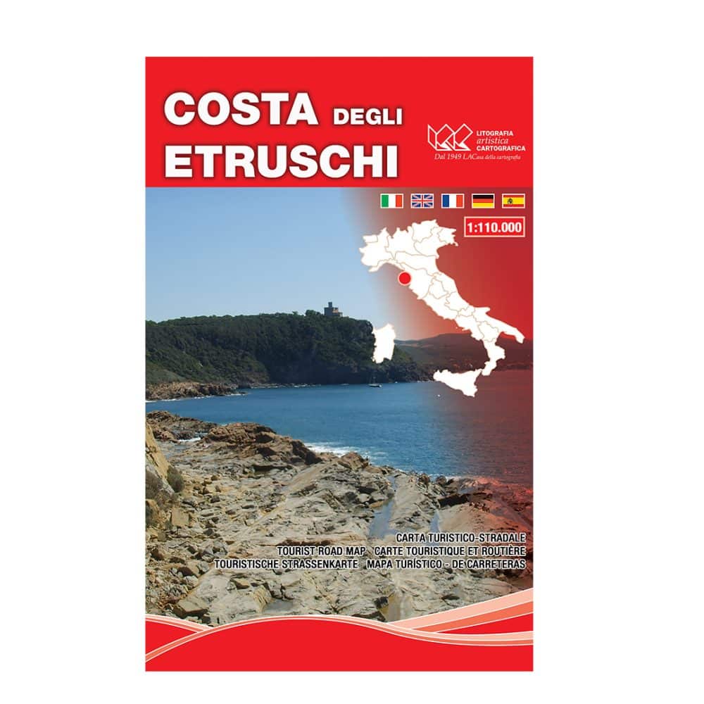 Costa degli Etruschi - Carta tematica turistico stradale scala 1:110.000