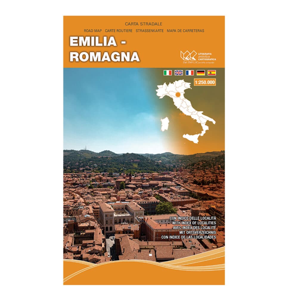 Emilia Romagna - Carta tematica stradale regionale scala 1:250.000