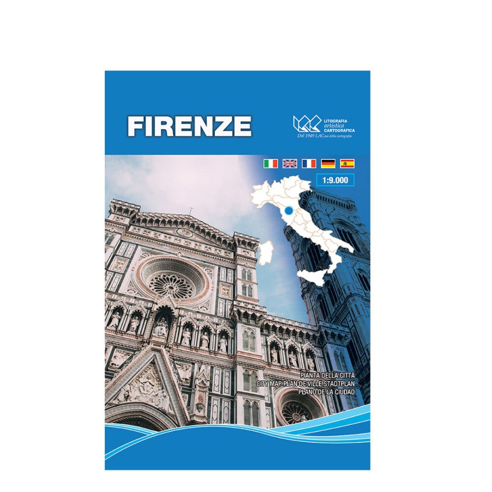 Firenze - Carta tematica di centro città scala 1:9.000