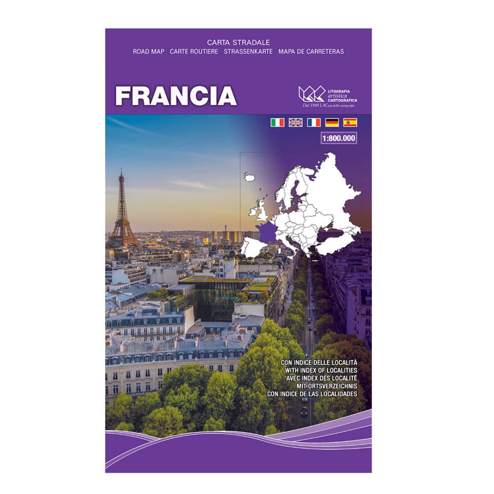 Francia - Carta tematica stradale internazionale scala 1:800.000