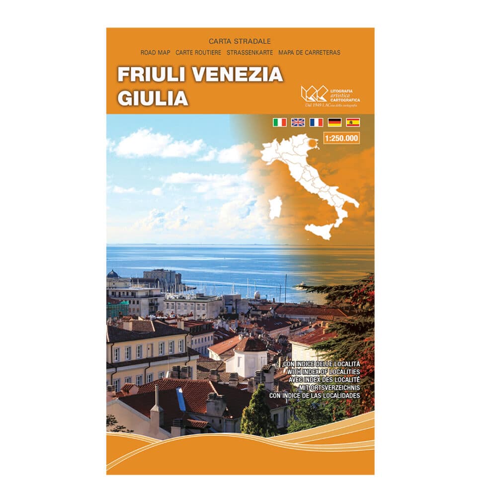 Friuli Venezia Giulia - Carta tematica stradale regionale scala 1:250.000