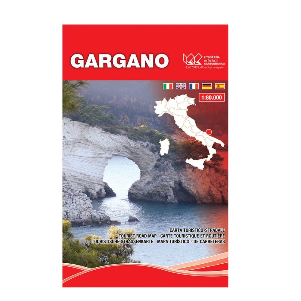 Gargano - Carta tematica turistico stradale scala 1:80.000