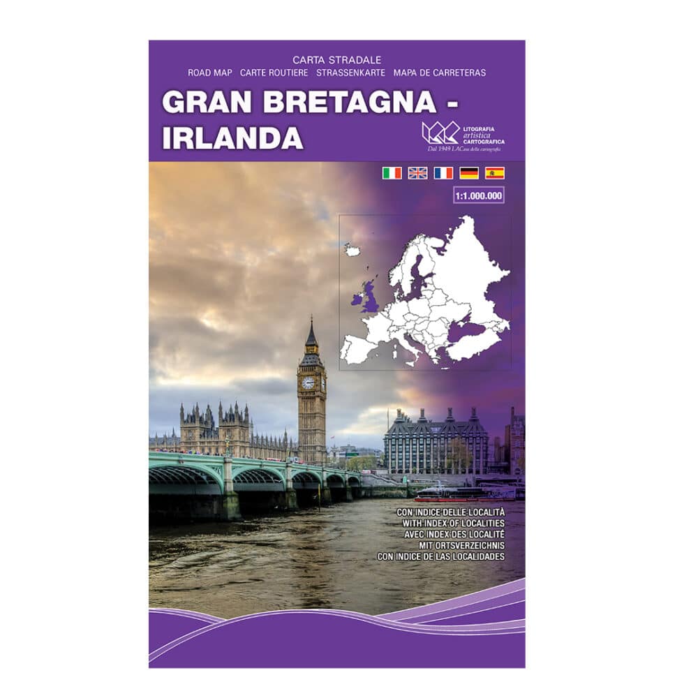 Gran Bretagna - Irlanda Carta tematica stradale internazionale scala 1:1.000.000