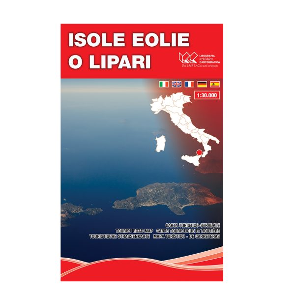 Isole Eolie o Lipari - Carta tematica turistico stradale scala 1:30.000
