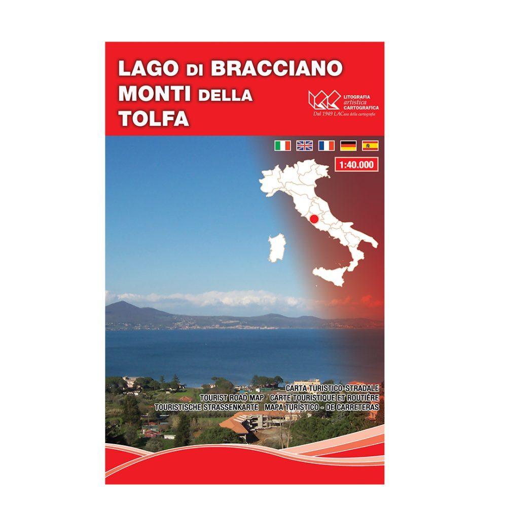 Lago di Bracciano Monti della Tolfa - Carta tematica turistico stradale scala 1:40.000