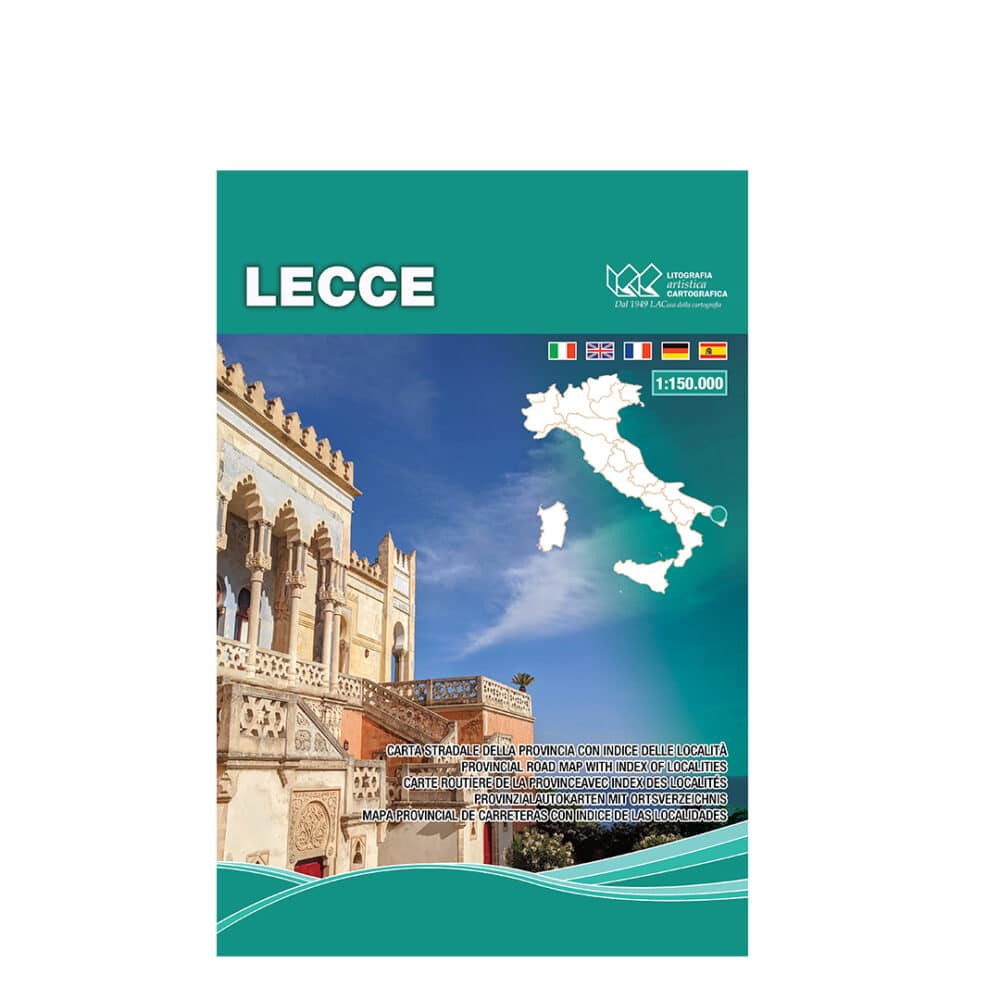 Lecce - Carte tematiche stradali provinciali scala 1:150.000