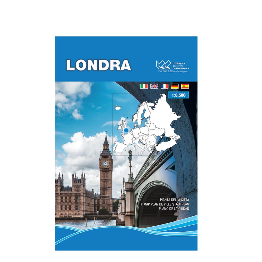 Londra - Carta tematica di centro città scala 1:8.500