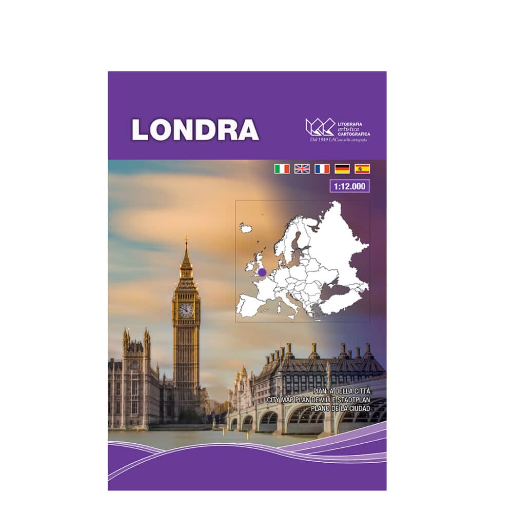 Londra - Carta tematica di città internazionali scala 1:12.000
