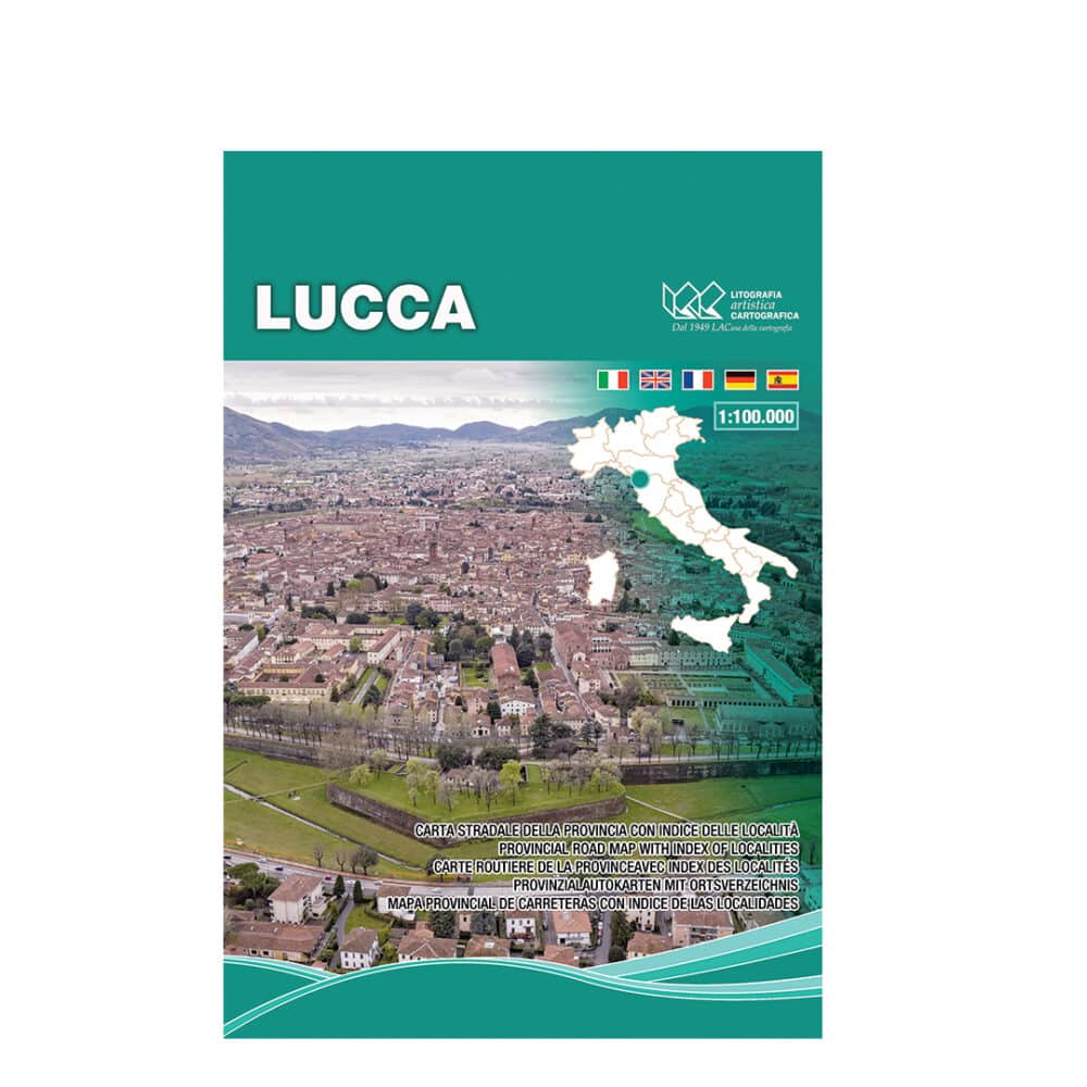 Lucca - Carte tematiche stradali provinciali scala 1:100.000