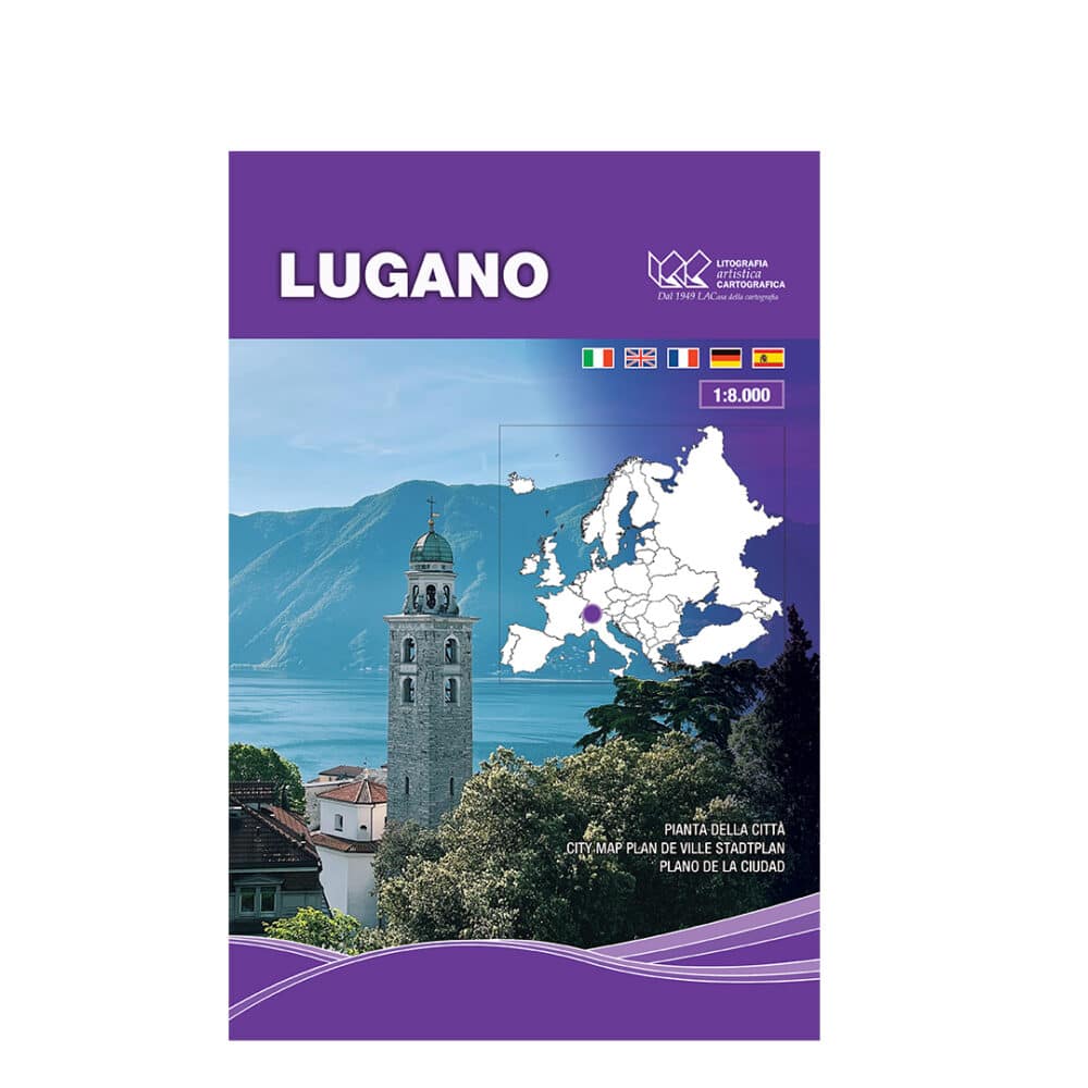 Lugano - Carta tematica di città internazionali scala 1:8.000