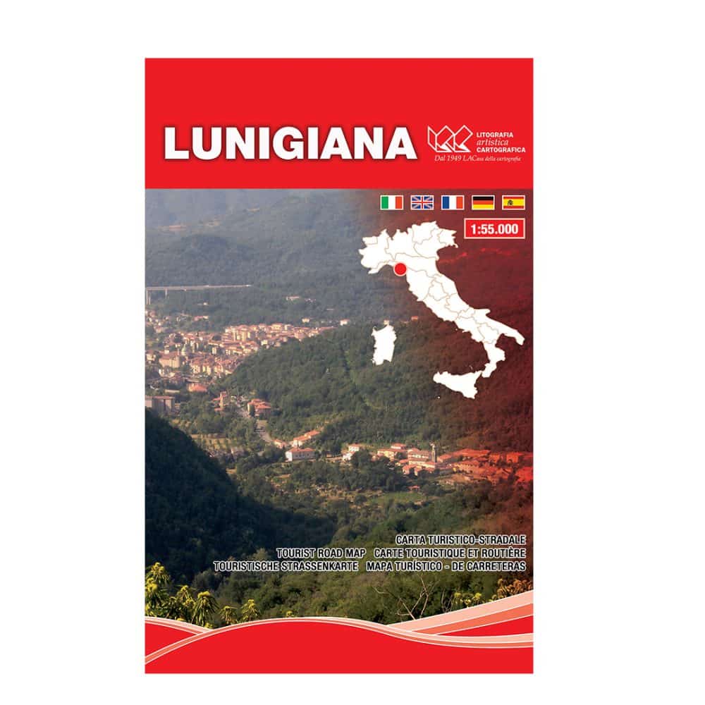 Lunigiana - Carta tematica turistico stradale scala 1:55.000