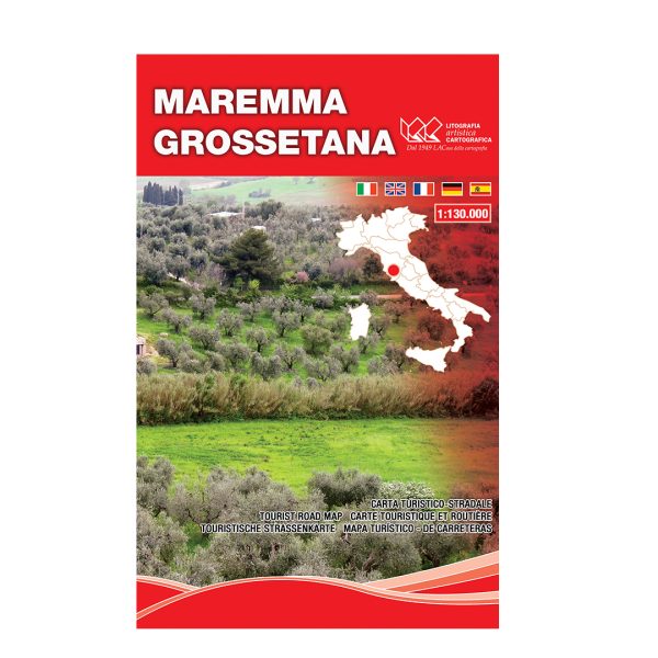 Maremma Grossetana - Carta tematica turistico stradale scala 1:130.000