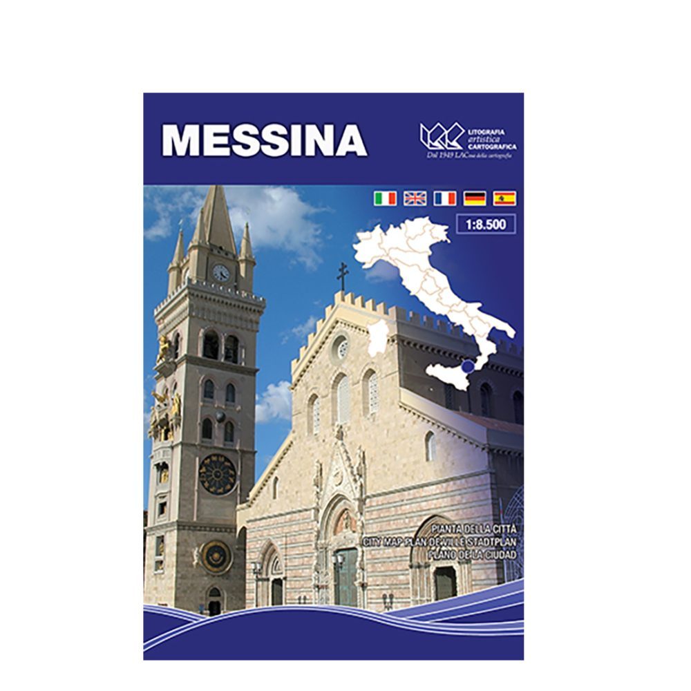 Messina - Carta tematica di città scala 1:8.500
