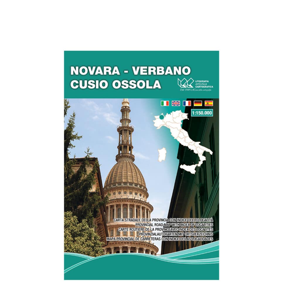 Novara - Verbano Cusio Ossola Carte tematiche stradali provinciali scala 1:150.000