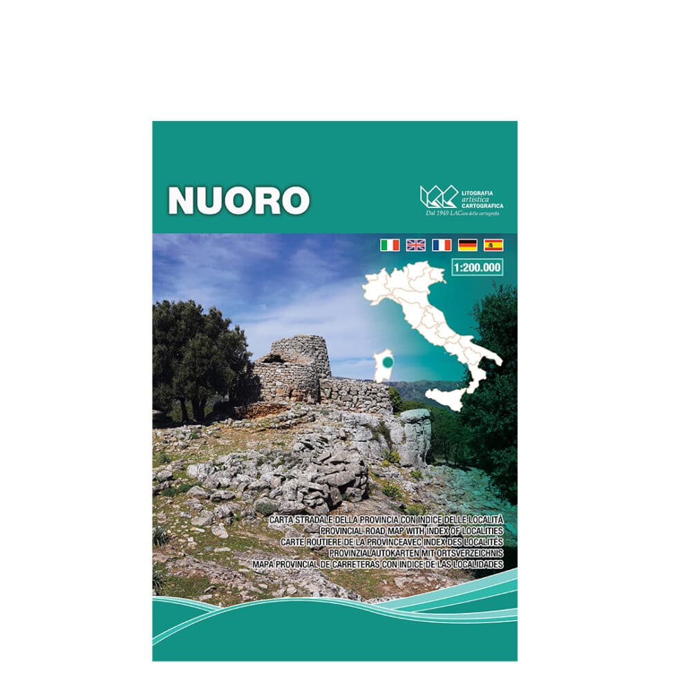 Nuoro - Carte tematiche stradali provinciali scala 1:200.000