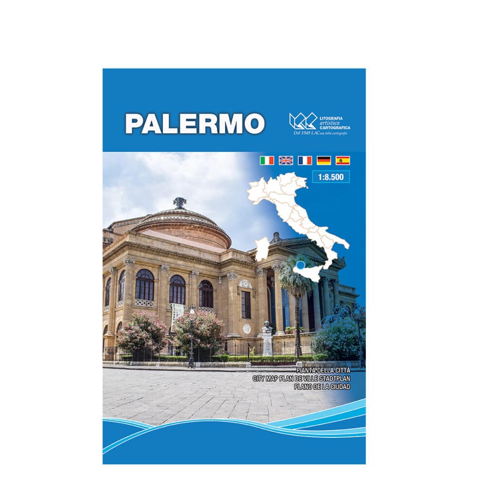 Palermo - Carta tematica di centro città scala 1:8.500