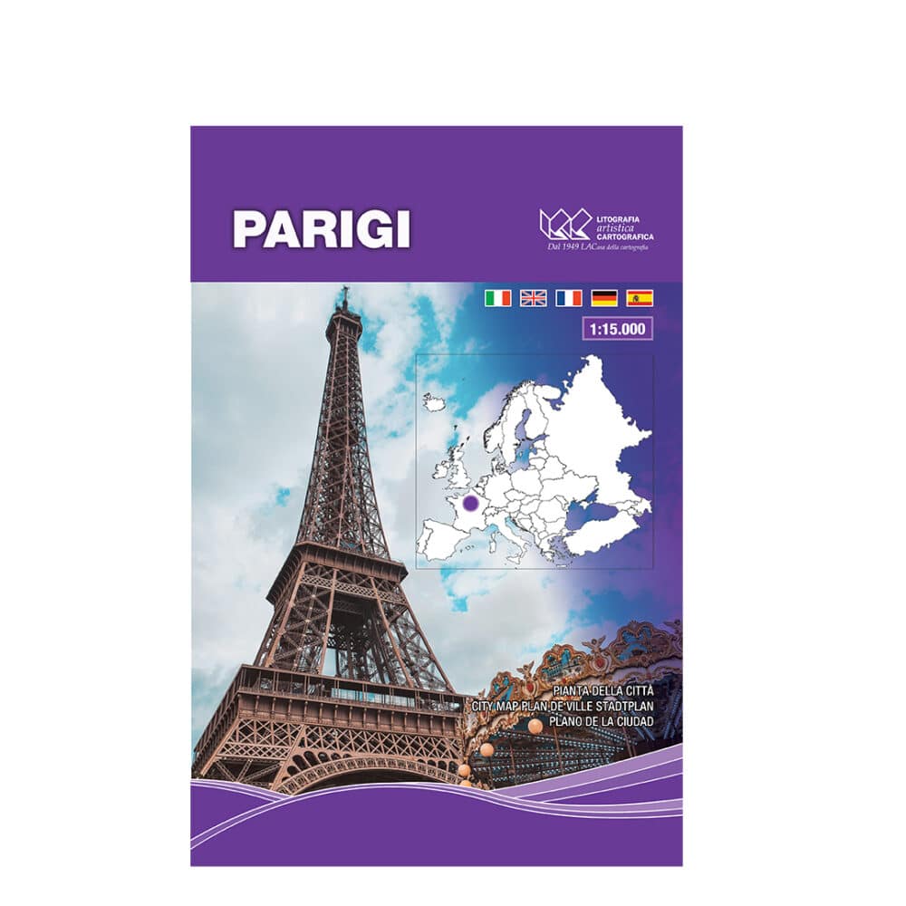 Parigi - Carta tematica di città internazionali scala 1:15.000