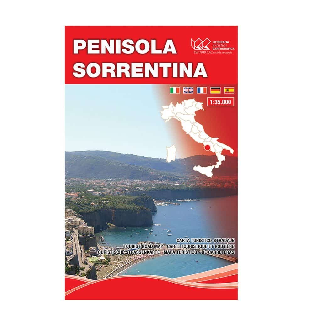 Penisola Sorrentina - Carta tematica turistico stradale scala 1:35.000