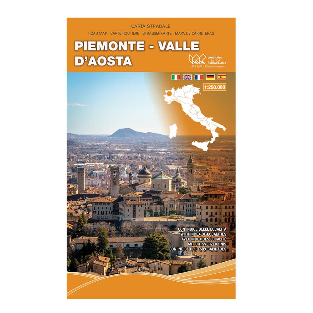 Piemonte - Valle d’Aosta Carta tematica stradale regionale scala 1:250.000