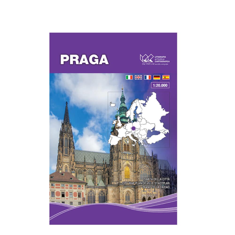 Praga - Carta tematica di città internazionali scala 1:20.000