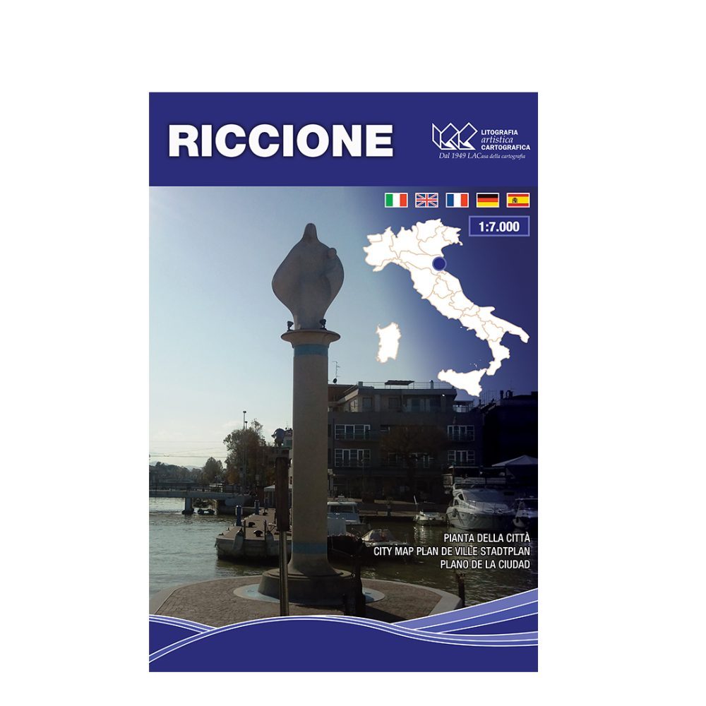 Riccione - Carta tematica di città scala 1:7.000