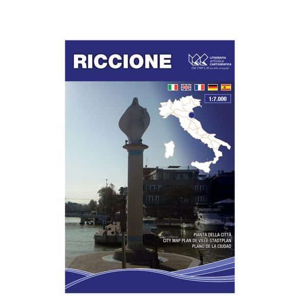 Riccione - Carta tematica di città scala 1:7.000