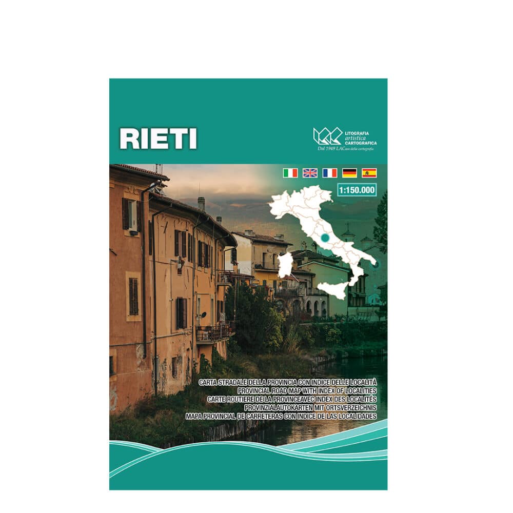 Rieti - Carte tematiche stradali provinciali scala 1:150.000
