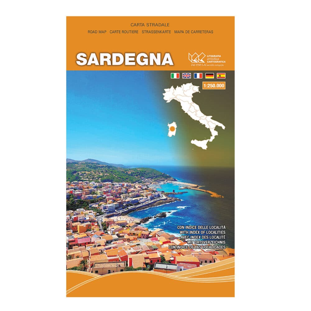 Sardegna - Carta tematica stradale regionale scala 1:250.000