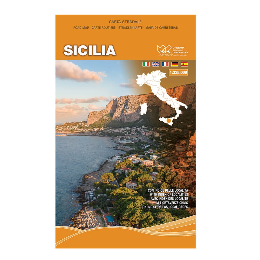 Sicilia - Carta tematica stradale regionale scala 1:325.000