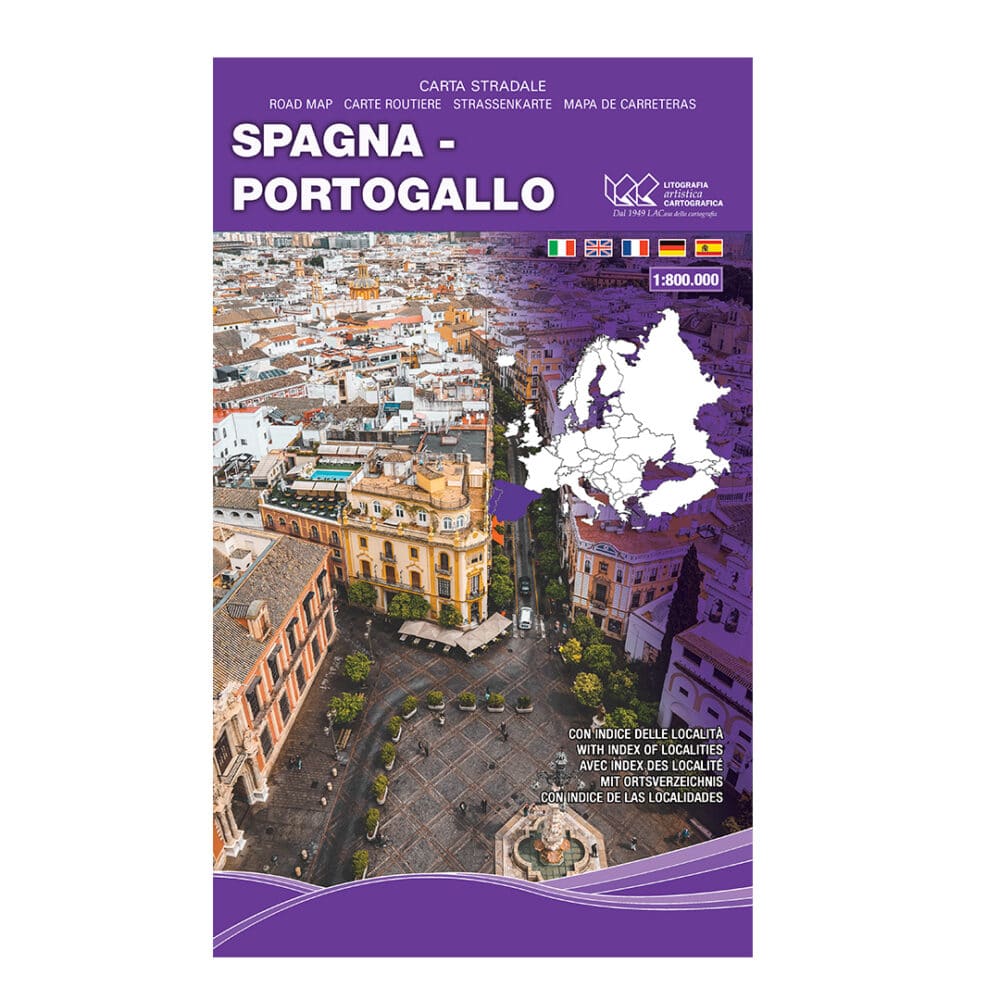Spagna - Portogallo Carta tematica stradale internazionale scala 1:800.000