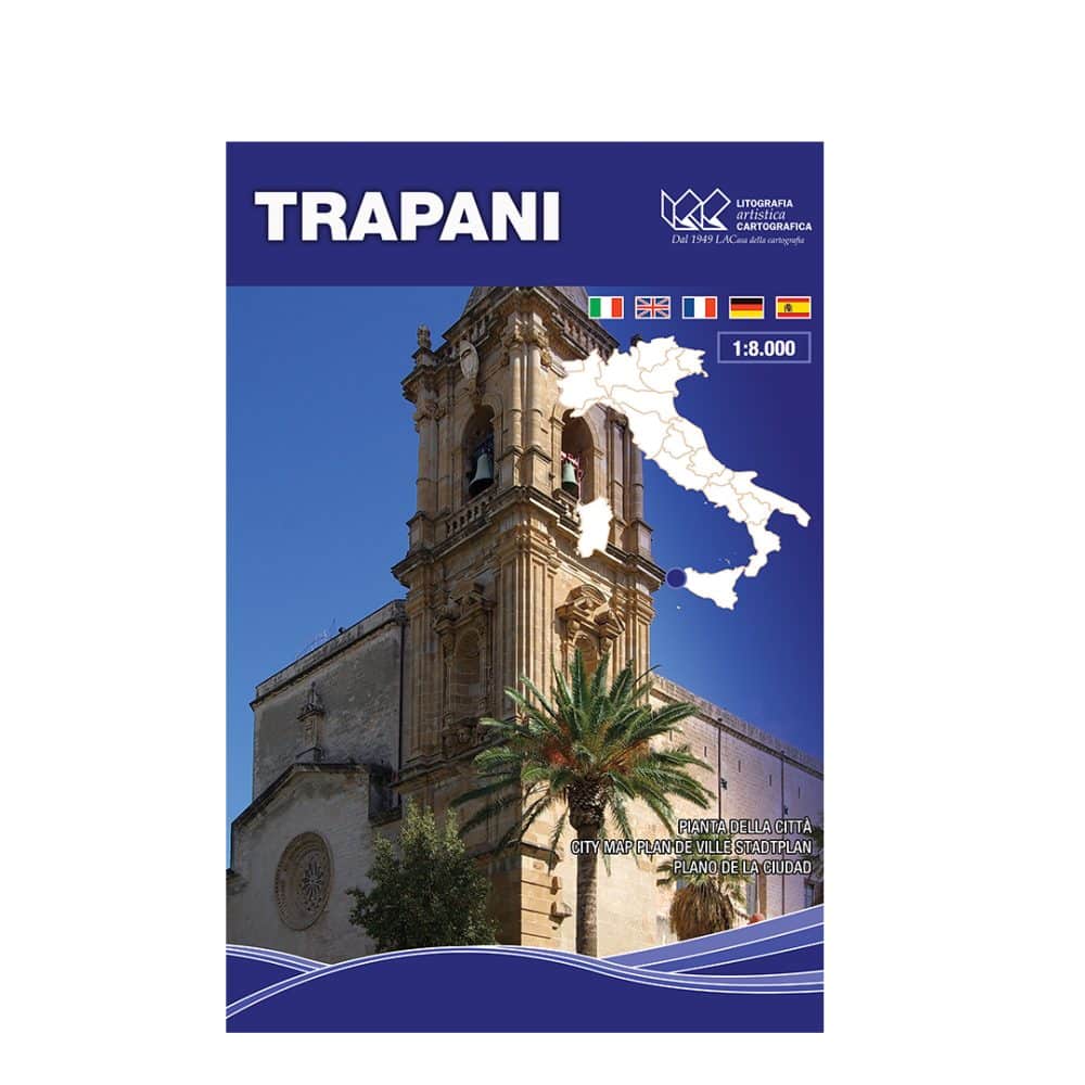 Trapani - Carta tematica di città scala 1:8.000