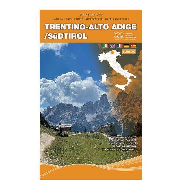Trentino - Alto Adige/Südtirol Carta tematica stradale regionale scala 1:250.000